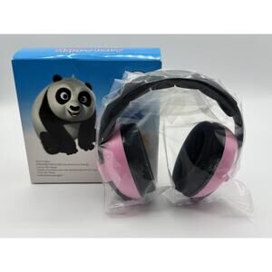 Happy Baby Safety Adjustable Earmuffs Hearing Protection 0-3yrs Lt. Pink SEALED